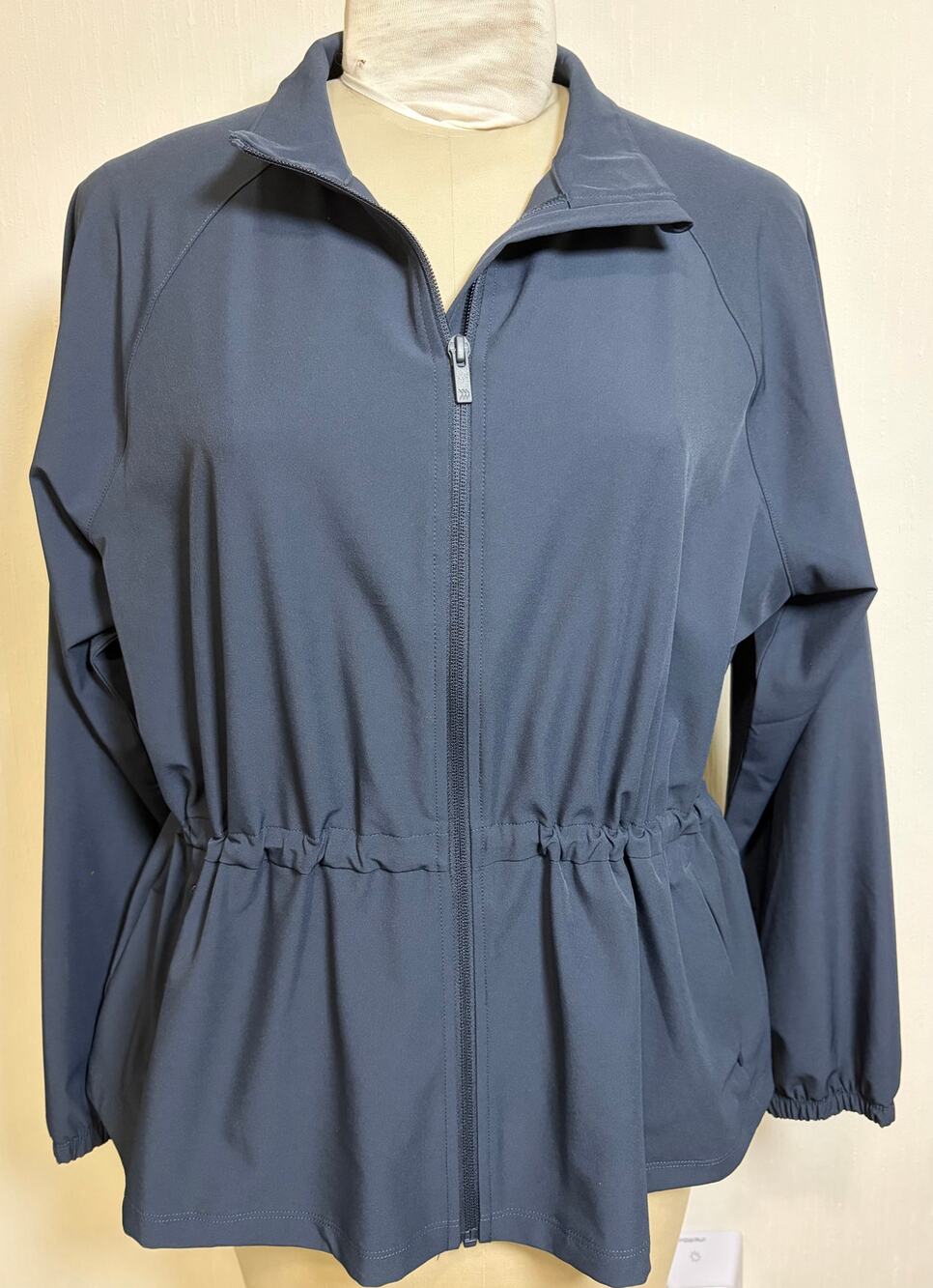 All in Motion Women’s Woven Peplum Jacket Side Pockets UPF 50+ XL NWT Navy Blue